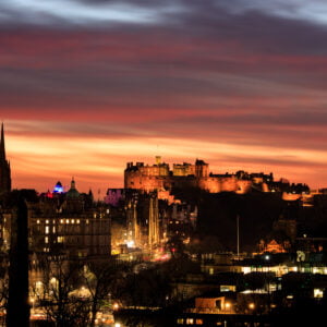 Edinburgh - Sunset Fire